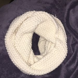 Cute white infinity scarf